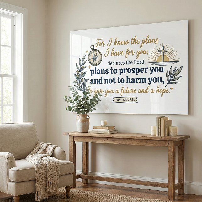 Jeremiah 29:11 Bible Verse Acrylic Print (Creator Uploaded)