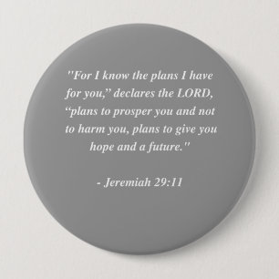 JEREMIAH 29:11 Bible Verse Button