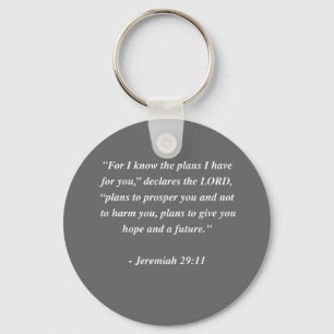 JEREMIAH 29:11 Bible Verse Keychain