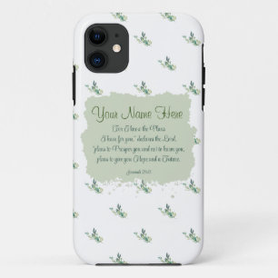 Jeremiah 29:11 Bible Verse Personalize iPhone 11 Case