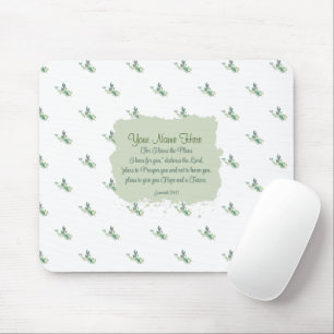 Jeremiah 29:11 Bible Verse Personalize Mouse Pad