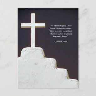 JEREMIAH 29:11 Bible Verse Postcard