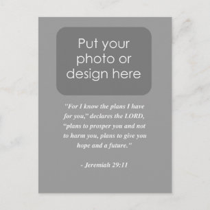 JEREMIAH 29:11 Bible Verse Postcard