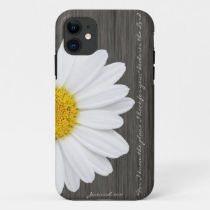 Jeremiah 29:11 Bible Verse, Rustic Daisy iPhone 11 Case