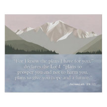 Jeremiah 29:11 Bible Verse Scenic Nature Mountain