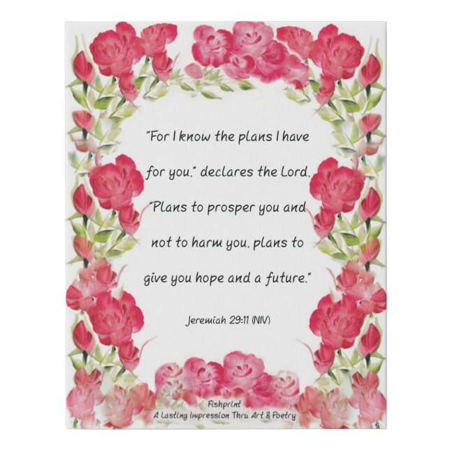 Jeremiah 29:11 Canvas (Front)