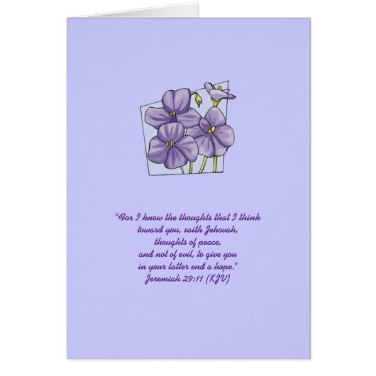 Jeremiah 29:11 cards (Front)