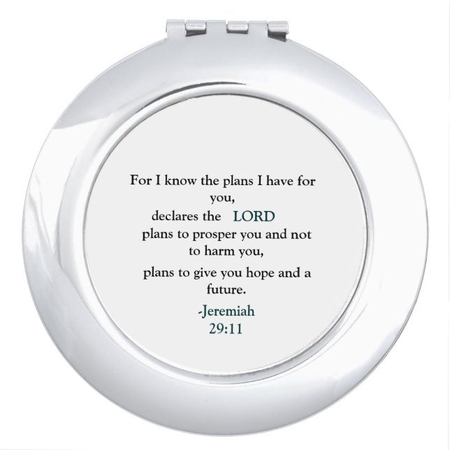 Jeremiah 29:11 compact mirror (Front)