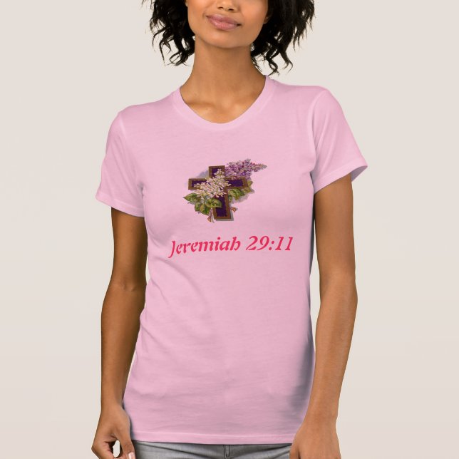 Jeremiah 29:11 Cross T-shirt (Front)