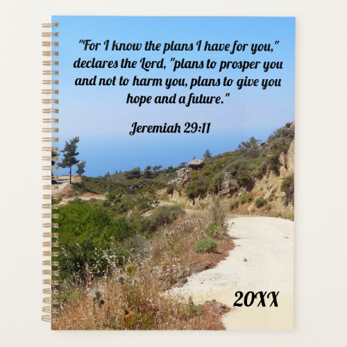 Jeremiah 2911 Custom Bible Verse Dirt Road Planner