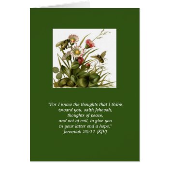 Jeremiah 29:11 Encouragement Card by heavenly_sonshine at Zazzle