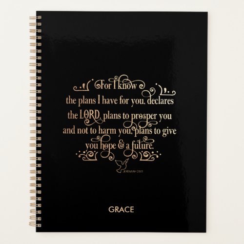 Jeremiah 2911 For I Know the Plans Bible Verse Planner