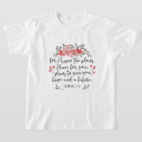 Jeremiah 29 11 - For I Know The Plans - Floral