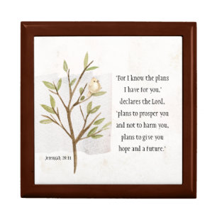 Jeremiah 29:11 For I know the plans I have for you Gift Box