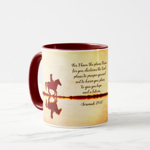 Jeremiah 2911 For I know the plans I have for you Mug