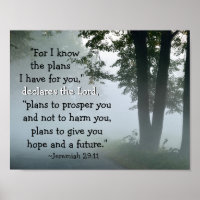 Jeremiah 29:11 For I know the plans I have for you