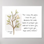 Jeremiah 29:11 For I Know The Plans I Have For You Poster at Zazzle