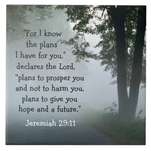 Jeremiah 2911 For I know the plans I have for you Tile