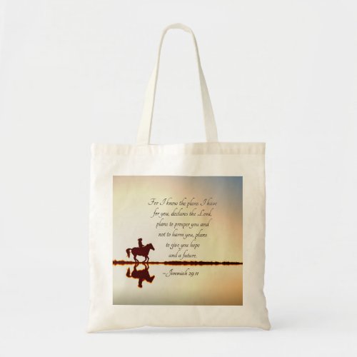 Jeremiah 2911 For I know the plans I have for you Tote Bag