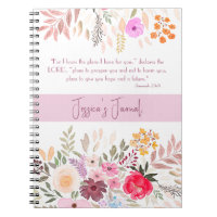 Jeremiah 29:11 - For I know the Plans Pink Floral