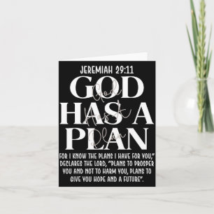 Jeremiah 29 11 god has a plan christian bible vers card
