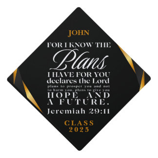 Jeremiah 29:11 Gold Personalize Tassel Topper