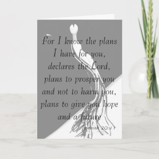 Jeremiah 29:11 Graduation Card