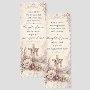 Jeremiah 29:11 Hope Scripture Glossy Bookmark