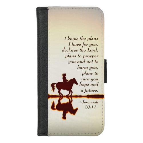 Jeremiah 2911 I know the plans I have for you iPhone 87 Wallet Case