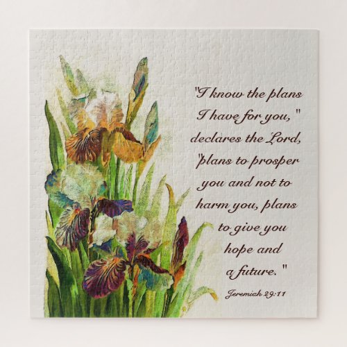 Jeremiah 2911 I know the plans I have for you Jigsaw Puzzle