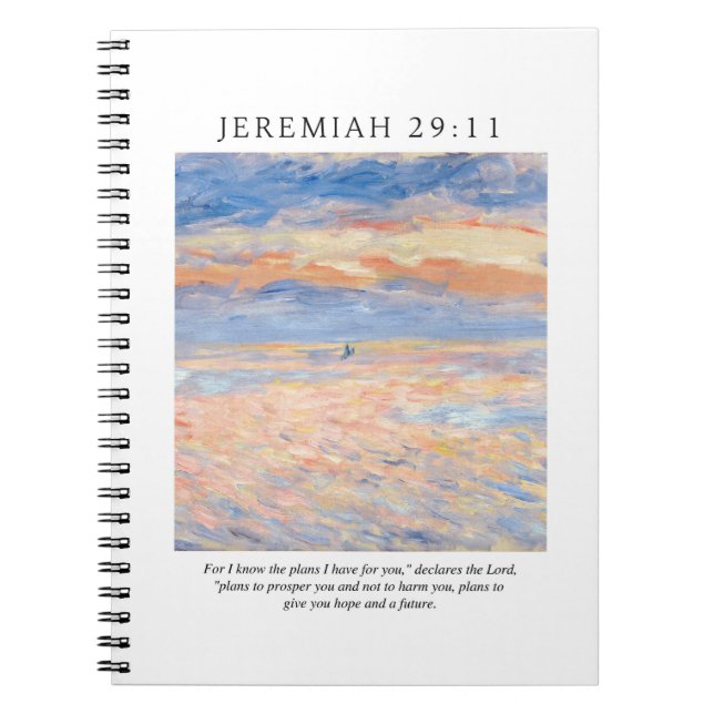 Jeremiah 29:11 I know the plans I have for you Notebook (Front)