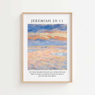 Jeremiah 29:11 I know the plans I have for you Poster