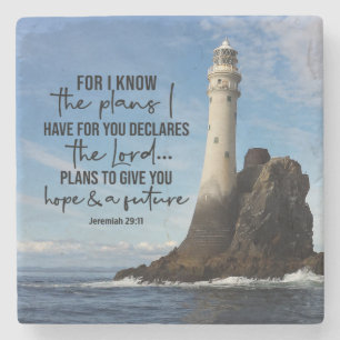 Jeremiah 29:11 I know the plans I have for you Stone Coaster