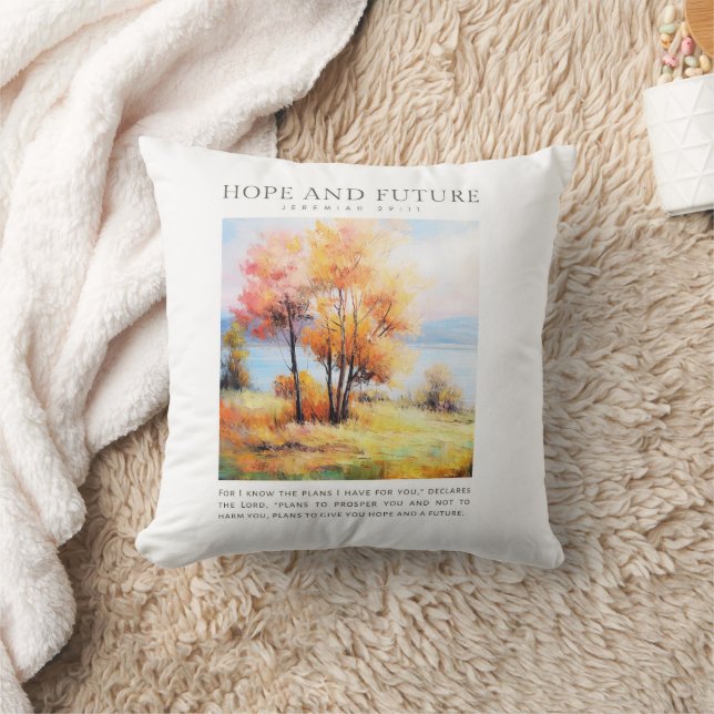 Jeremiah 29:11 I know the plans I have for you Throw Pillow (Blanket)