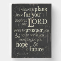 Jeremiah 29:11 I know the plans I have for you...