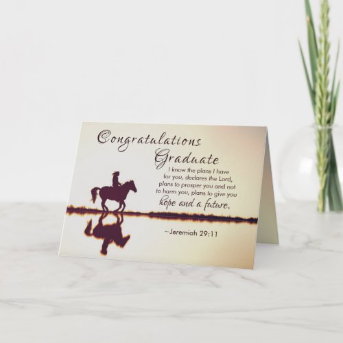 Jeremiah 2911 I know the plans I have Graduation Card