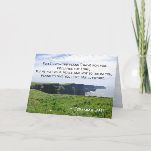 Jeremiah 2911 I know the plans I have Ireland Card