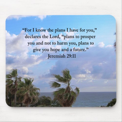 JEREMIAH 2911 INSPIRATIONAL VERSE MOUSE PAD