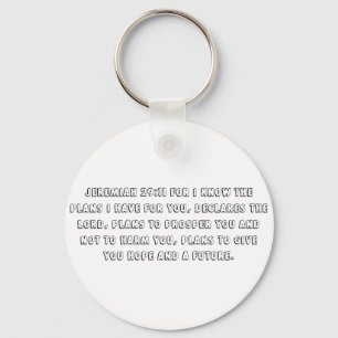 Jeremiah 29:11 keychain