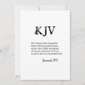 Jeremiah 29:11 KJV Bible Quote - Can Be Customized (Front)