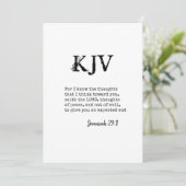 Jeremiah 29:11 KJV Bible Quote - Can Be Customized (Standing Front)