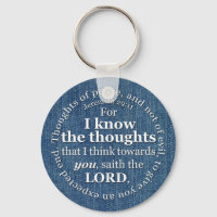 Jeremiah 29:11 KJV Denim Bible Verse Quote