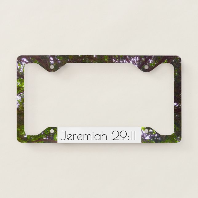 Jeremiah 29:11 License Plate Frame (Front)