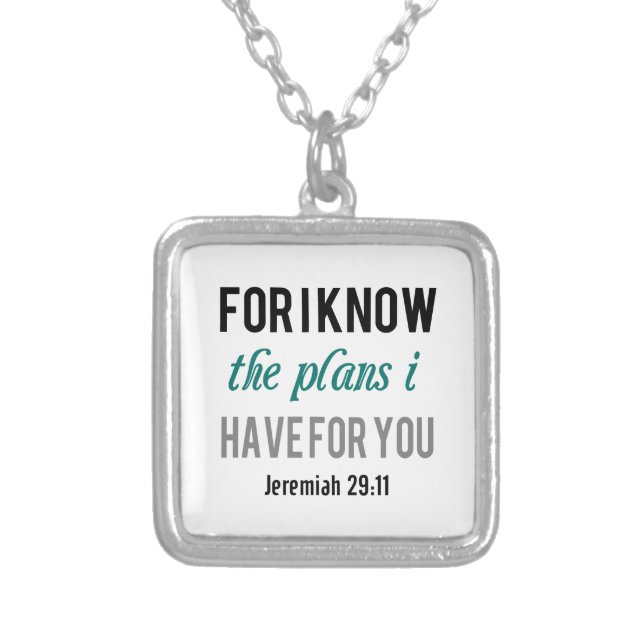 Jeremiah 29:11 Necklace (Front)