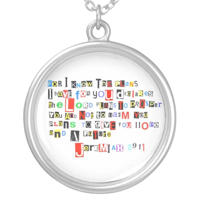 Jeremiah 29:11 Necklace (Front)