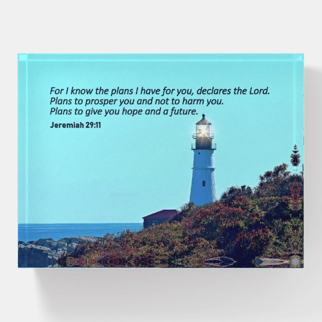 Jeremiah 29:11 Paperweight (Front)