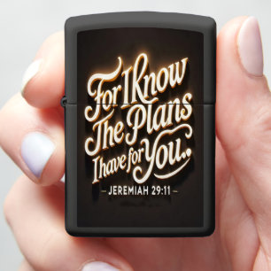 Jeremiah 29:11 Path of Hope Zippo Lighter