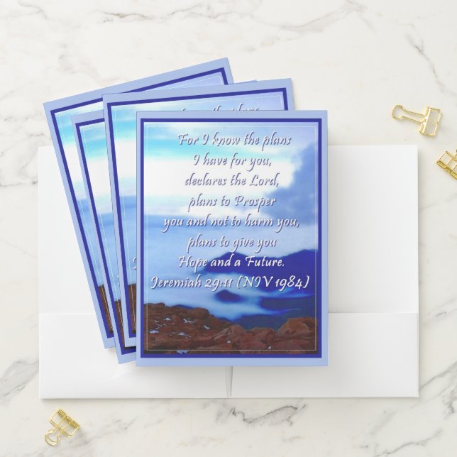 Jeremiah 29:11 pocket folder (In Situ)