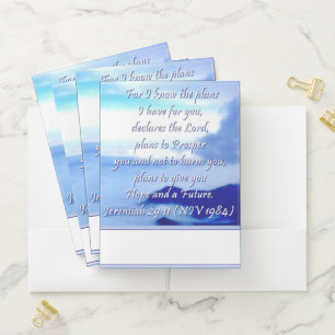 Jeremiah 29:11 pocket folder