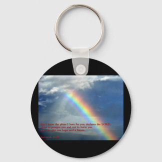 Jeremiah 29:11 Rainbow Keychain
